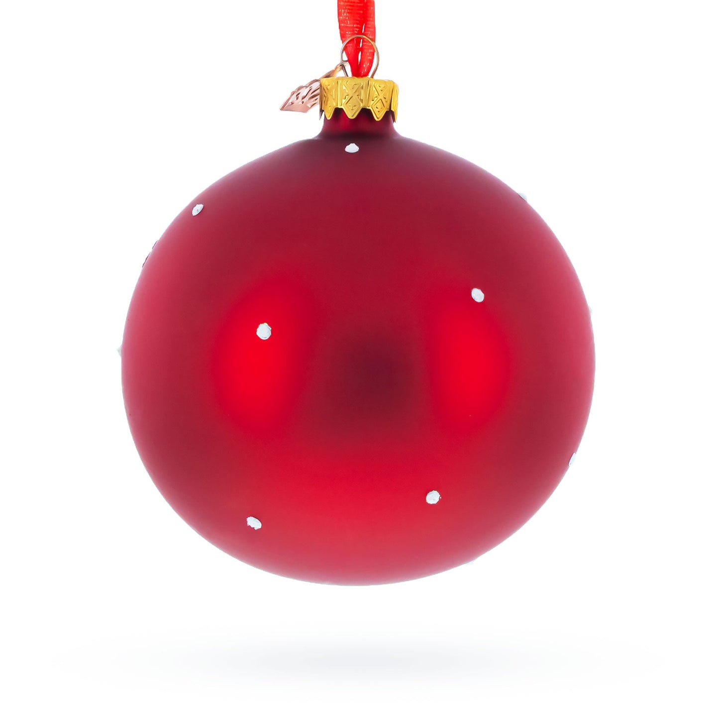 Girl in Festive Christmas Stocking Glass Ball Baby's First Christmas Ornament 4 Inches