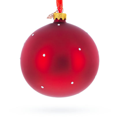 Girl in Festive Christmas Stocking Glass Ball Baby's First Christmas Ornament 4 Inches