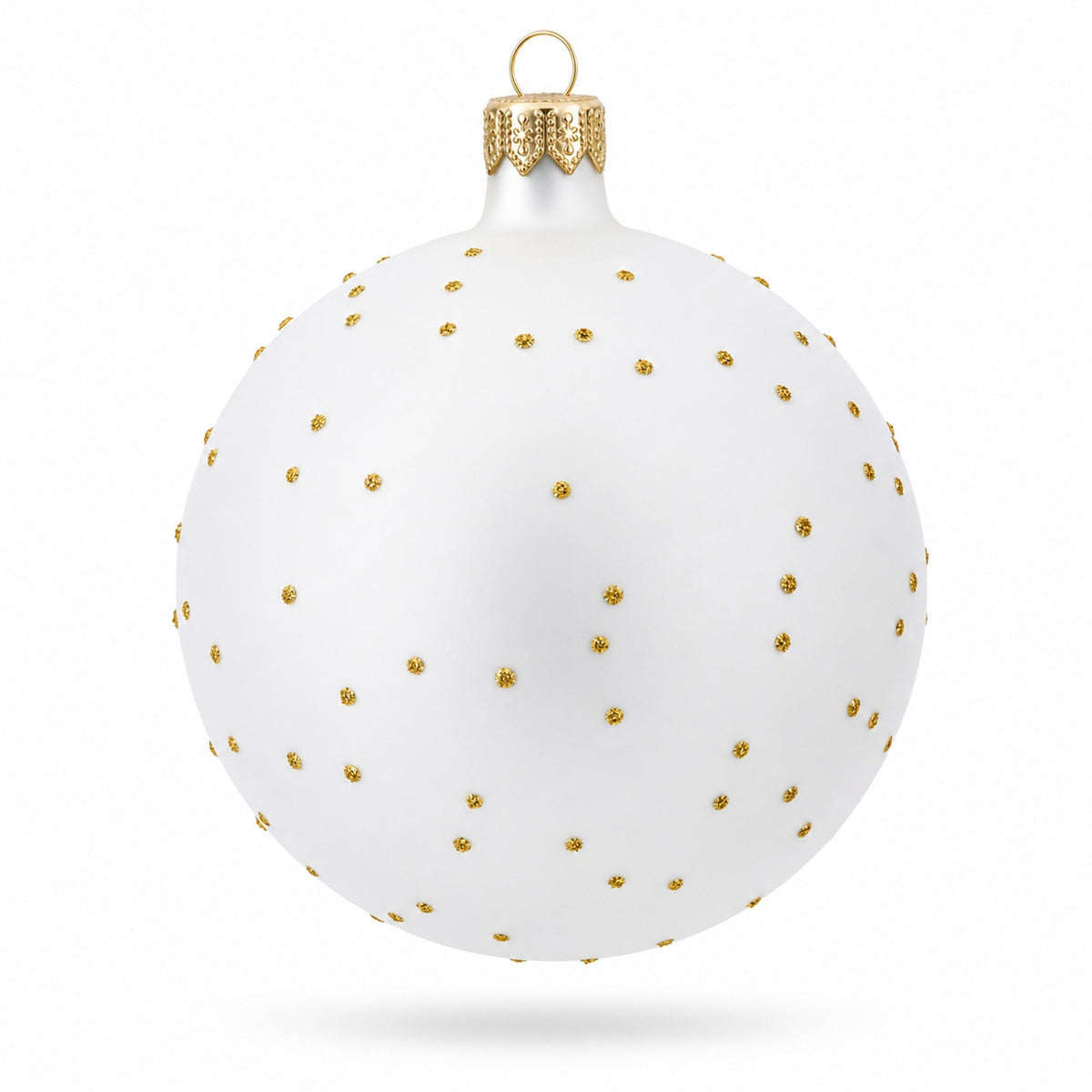 Yellow Labrador Retriever in Glass Ball Christmas Ornament 4 Inches