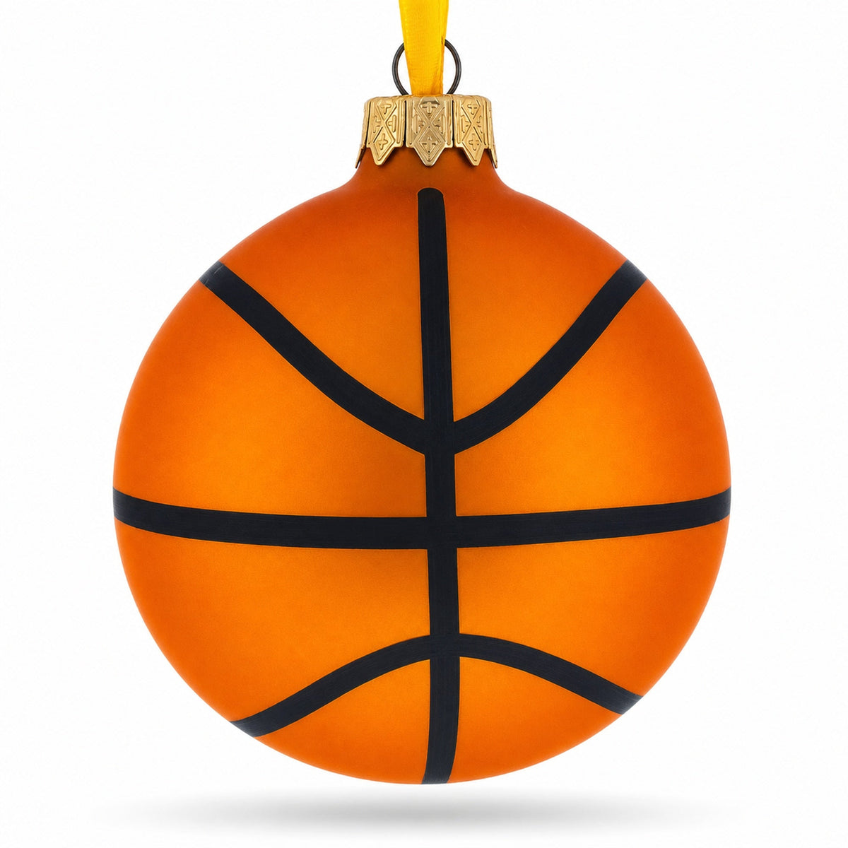Basketball Player in Action Glass Ball Christmas Sports Ornament 3.25 Inches
