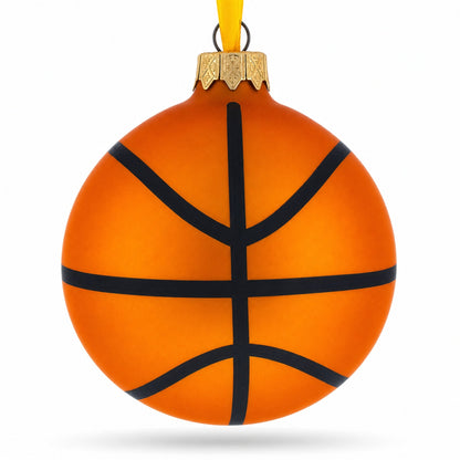Basketball Player in Action Glass Ball Christmas Sports Ornament 3.25 Inches