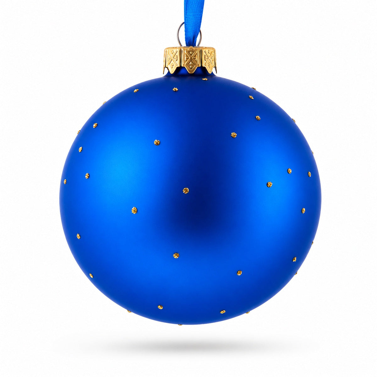 Circus Elephant Performer on Dazzling Glass Ball Christmas Ornament 4 Inches