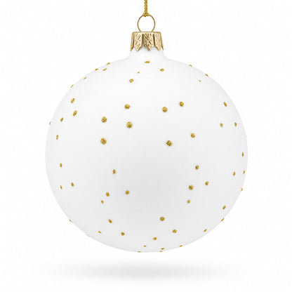 Delicate Fairy on Sparkling Glass Ball Christmas Ornament 4 Inches