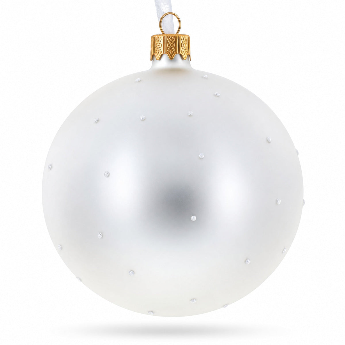 A Winter Romance 'Our First Christmas' Glass Ball Ornament 3.25 Inches
