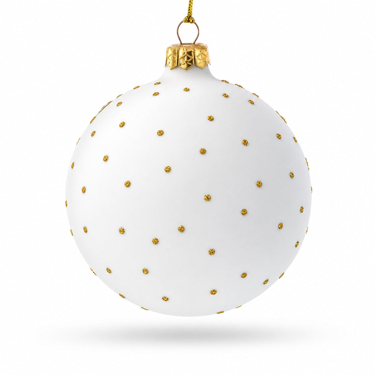 Trumpet and Drum Music Instruments Glass Ball Christmas Ornament 4 Inches