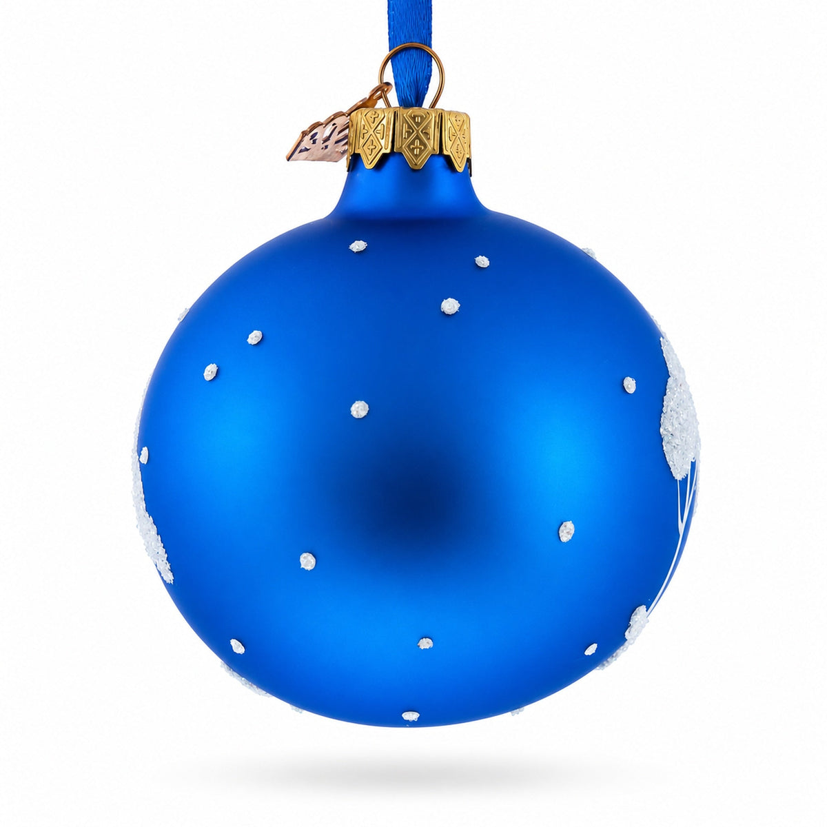 Joyful Trio of Gnomes Glass Ball Christmas Ornament 3.25 Inches