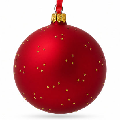 Buzzing Bee in Flight Collecting Honey Glass Ball Christmas Ornament 3.25 Inches