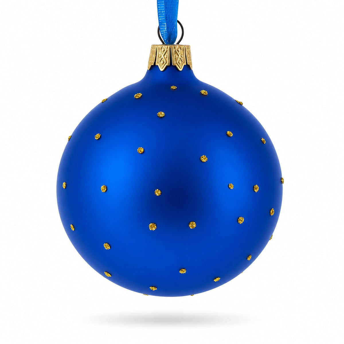 White Wine Bottle Glass Ball Christmas Ornament 3.25 Inches