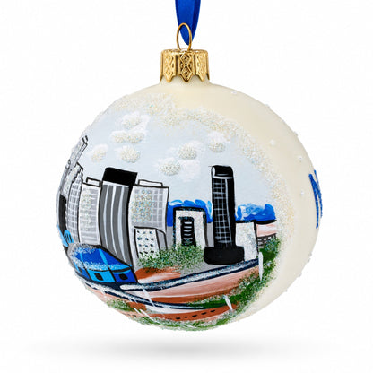 New Orleans, Louisiana Glass Ball Christmas Ornament 3.25 Inches