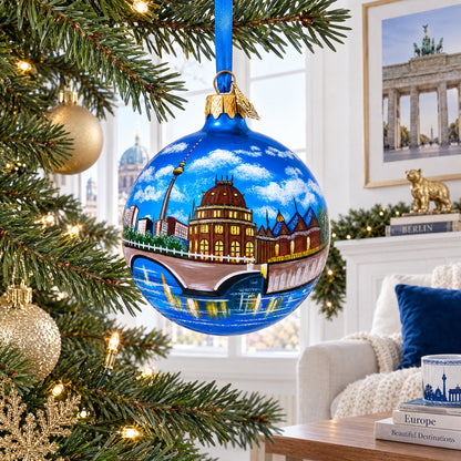Berlin, Germany Glass Ball Christmas Ornament 3.25 Inches