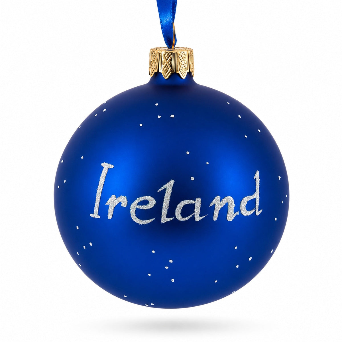 Castle in Ireland Glass Ball Christmas Ornament 3.25 Inches