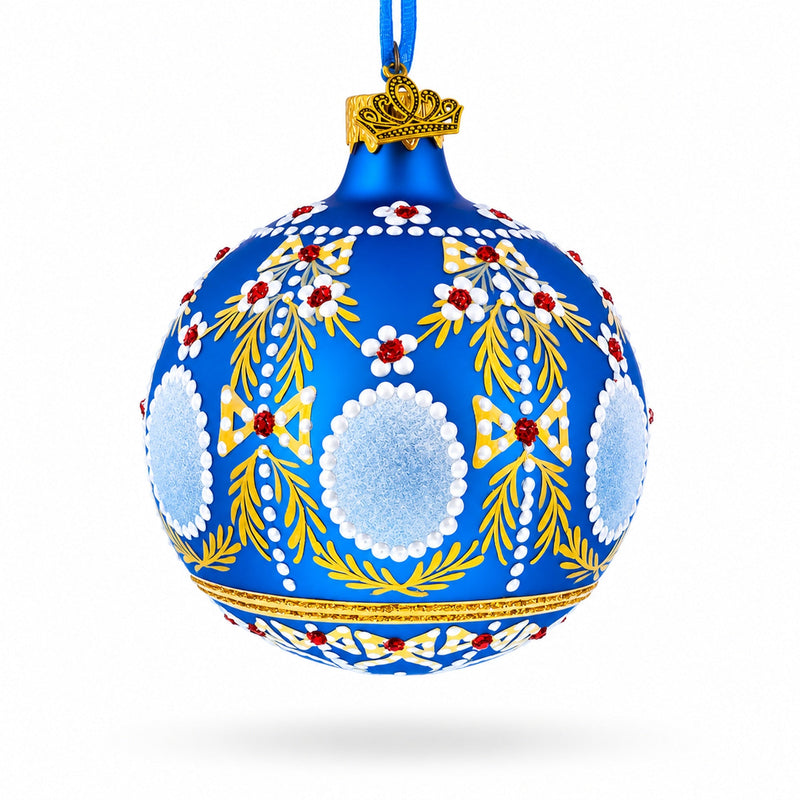 1908 Regal Alexander Palace Royal Glass Ball Christmas Ornament 3.25 Inches