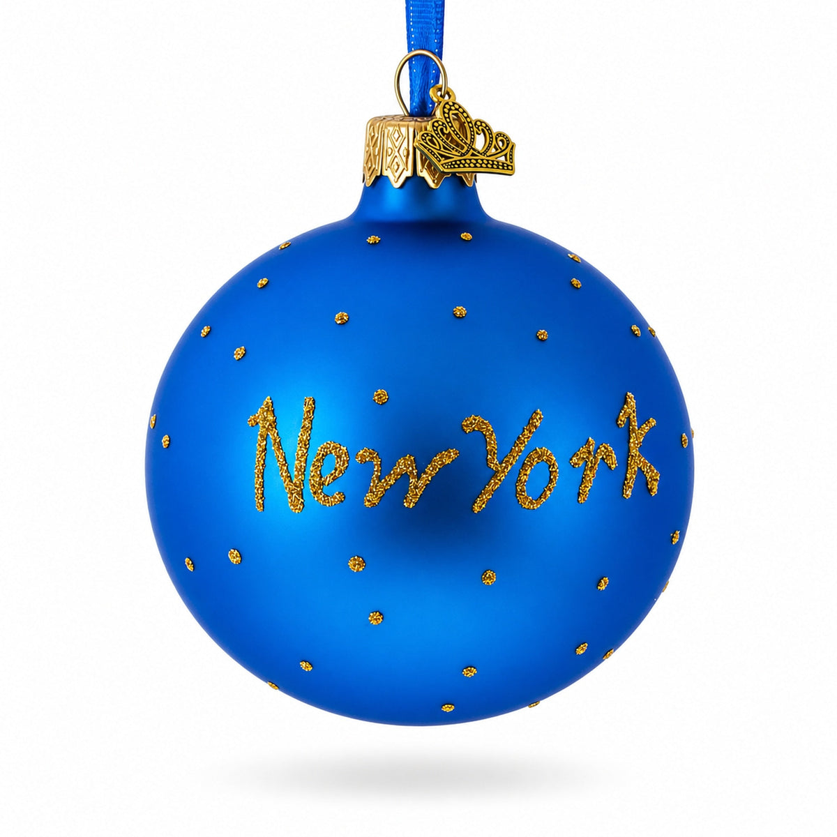 Times Square, New York City Glass Ball Christmas Ornament 3.25 Inches