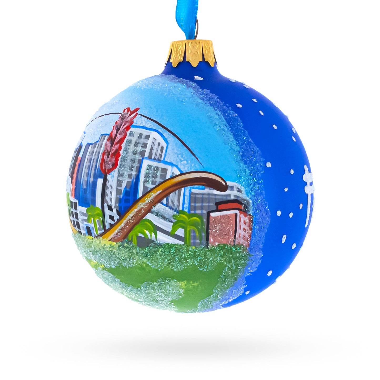 San Francisco, California Glass Ball Christmas Ornament 3.25 Inches