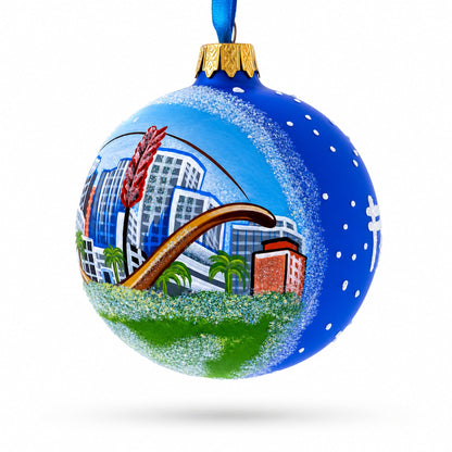 San Francisco, California Glass Ball Christmas Ornament 3.25 Inches