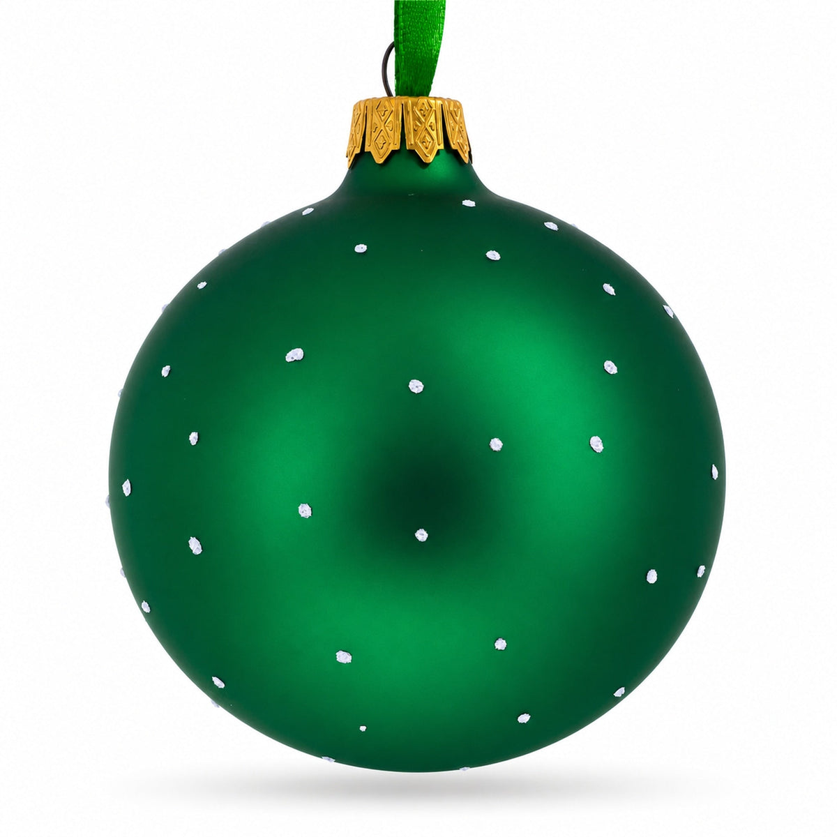 Tennis Player Glass Ball Christmas Ornament 3.25 Inches