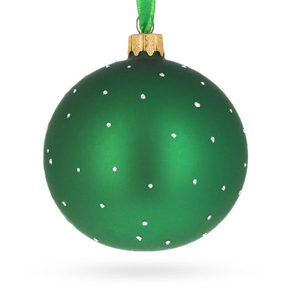 Girl Playing Tennis Glass Ball Christmas Ornament 3.25 Inches