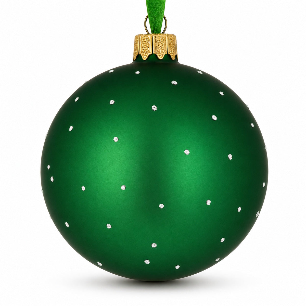 Girl Playing Tennis Glass Ball Christmas Ornament 3.25 Inches