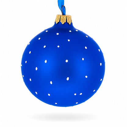 Motorcycle Glass Ball Christmas Ornament 3.25 Inches