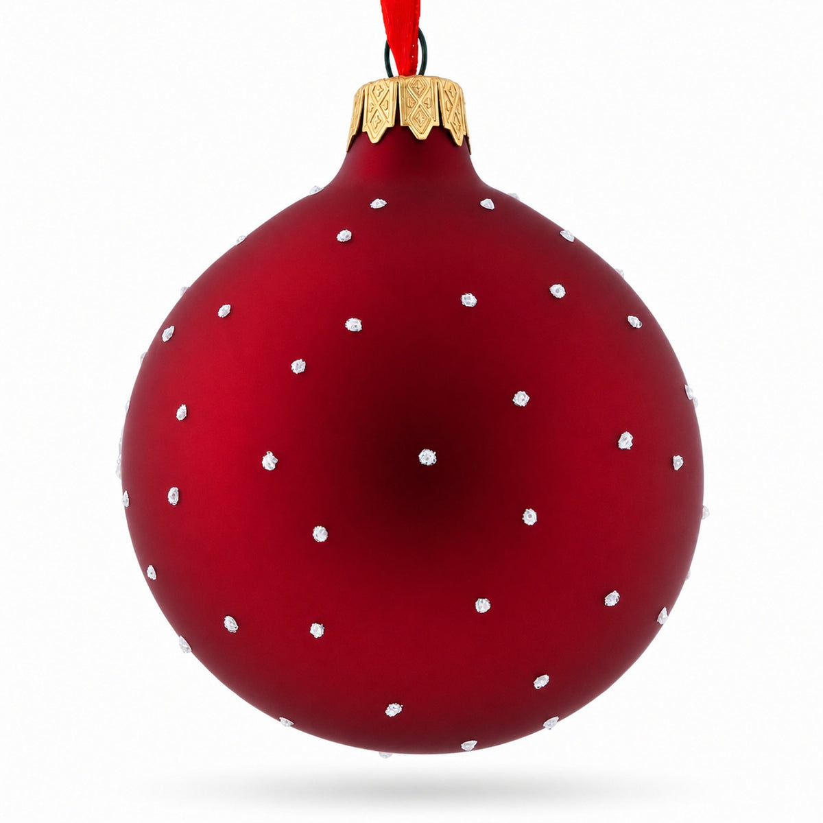Postal Worker Glass Ball Christmas Ornament 3.25 Inches