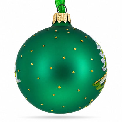Golf Player Glass Ball Christmas Ornament 3.25 Inches