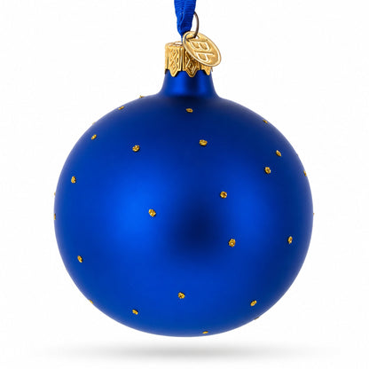 Happy Hanukkah Jewish Celebration Glass Ball Ornament 3.25 Inches