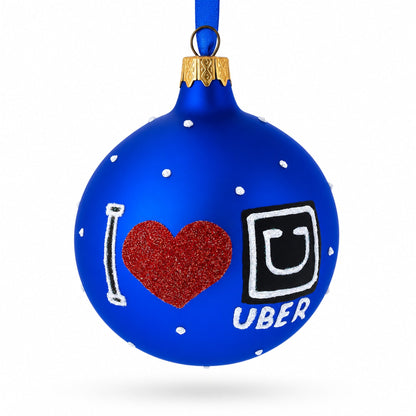 The Taxi Cab Glass Ball Christmas Ornament 3.25 Inches