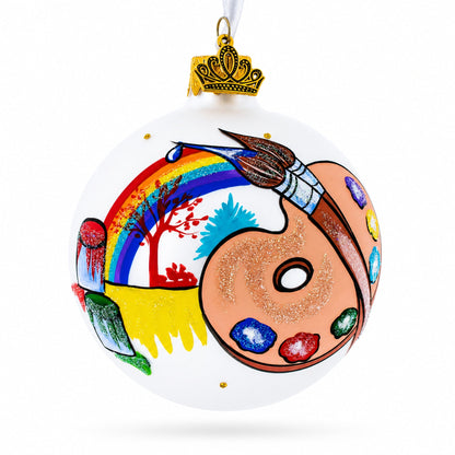 Art Tools for Artist Glass Ball Christmas Ornament 3.25 Inches