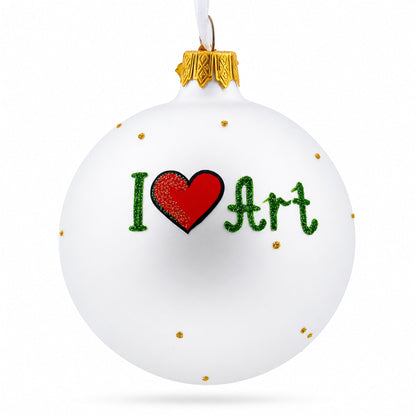Art Tools for Artist Glass Ball Christmas Ornament 3.25 Inches