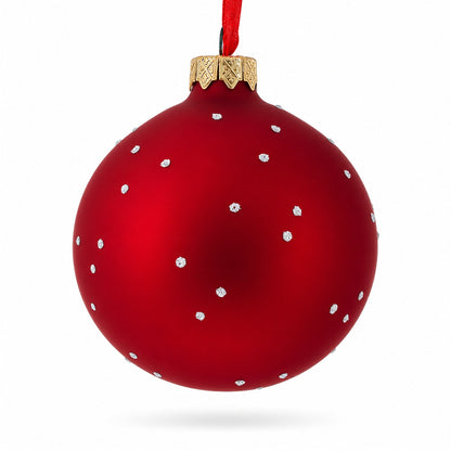 Police Officer and K9 Partner Glass Ball Christmas Ornament 3.25 Inches