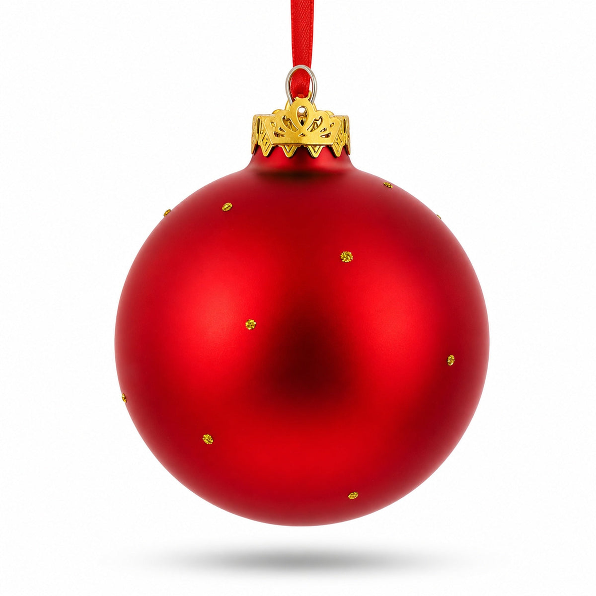 Coffee Lover Glass Ball Christmas Ornament 3.25 Inches
