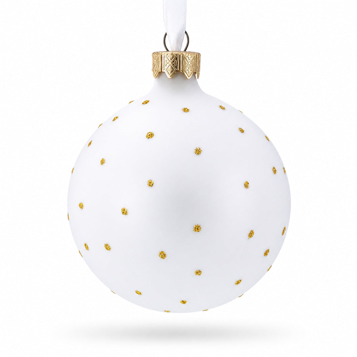 Cheerful Leader Glass Ball Boss Christmas Ornament 3.25 Inches