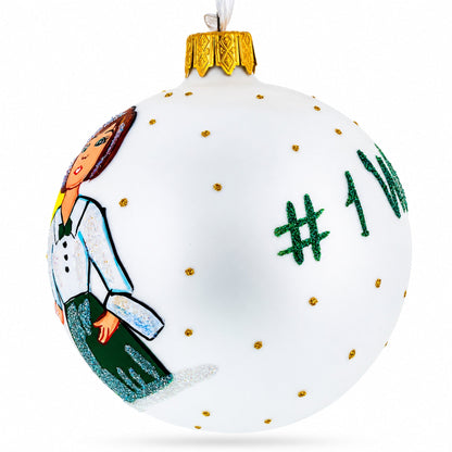 Waitress Glass Ball Christmas Ornament 3.25 Inches