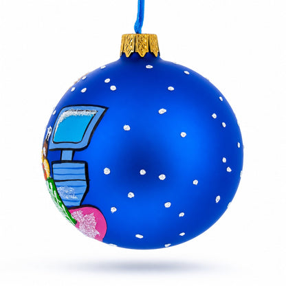 Cashier Glass Christmas Ornament 3.25 Inches