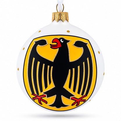 Germany Coat of Arms Glass Ball Christmas Ornament 3.25 Inches