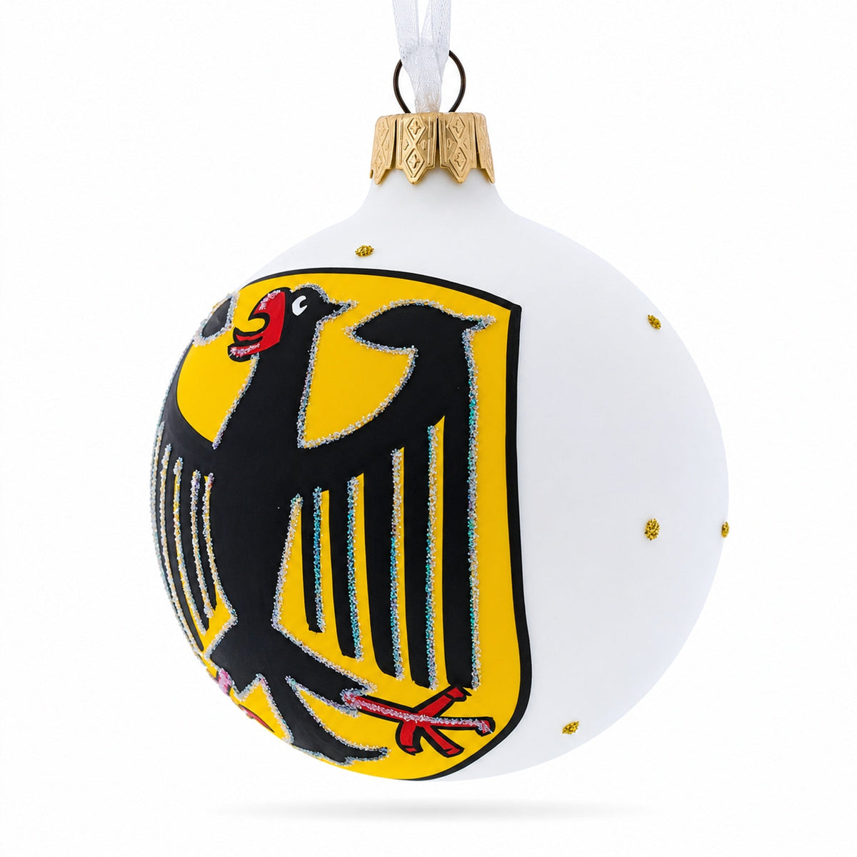 Germany Coat of Arms Glass Ball Christmas Ornament 3.25 Inches