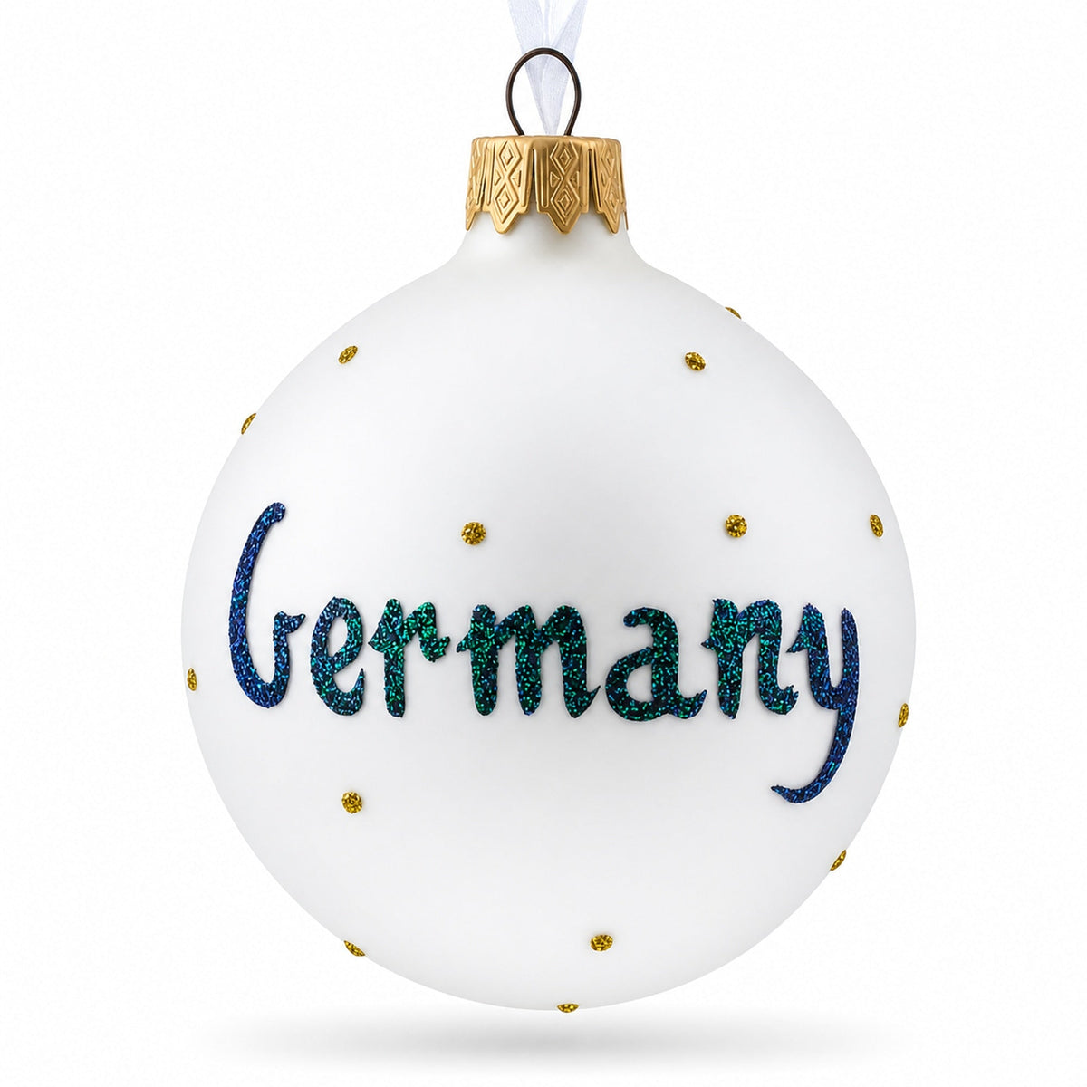 Germany Coat of Arms Glass Ball Christmas Ornament 3.25 Inches