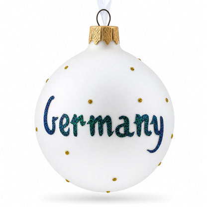 Germany Coat of Arms Glass Ball Christmas Ornament 3.25 Inches