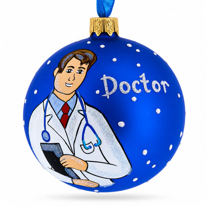 Doctor Glass Ball Christmas Ornament 3.25 Inches