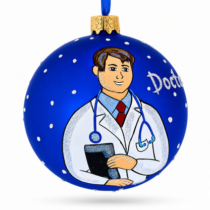 Doctor Glass Ball Christmas Ornament 3.25 Inches