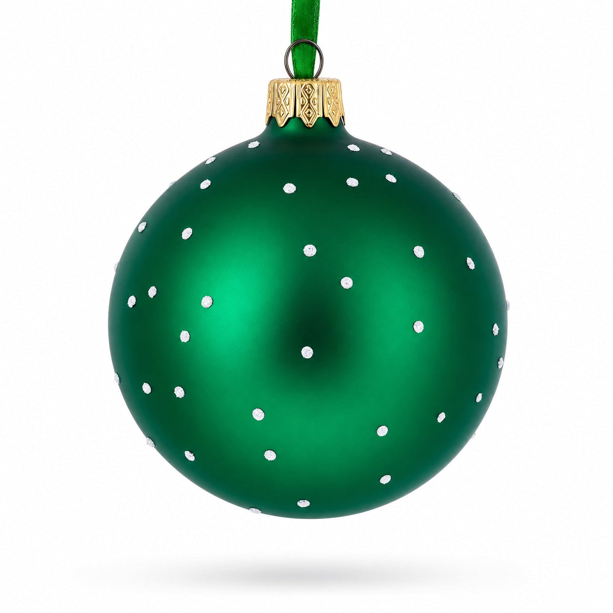 Casino Roulette Table Glass Ball Christmas Ornament 3.25 Inches