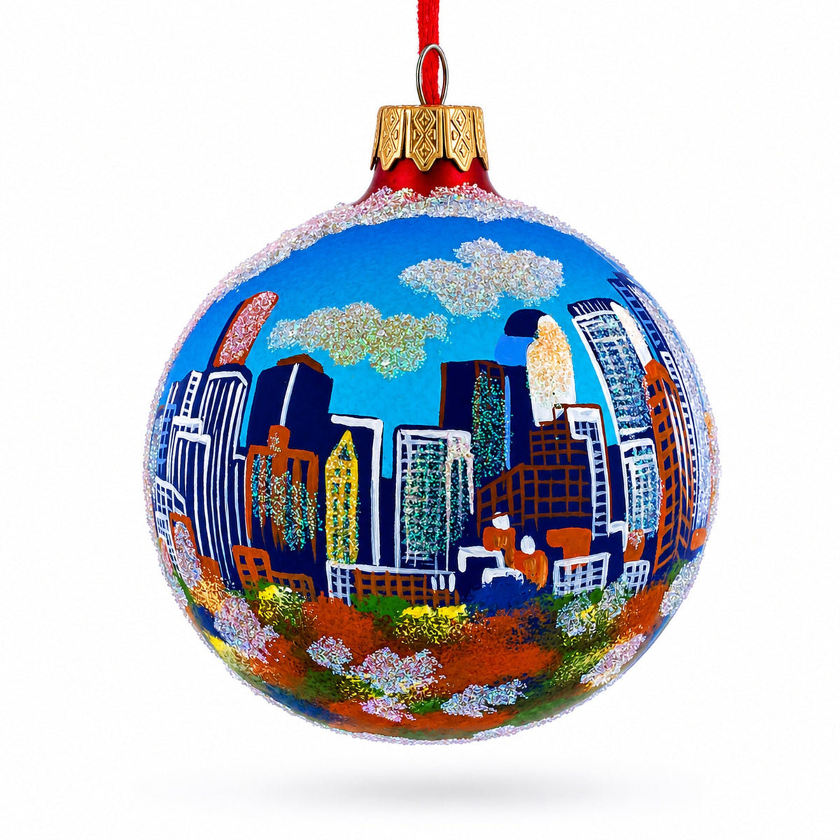 Denver, Colorado Glass Ball Christmas Ornament 3.25 Inches
