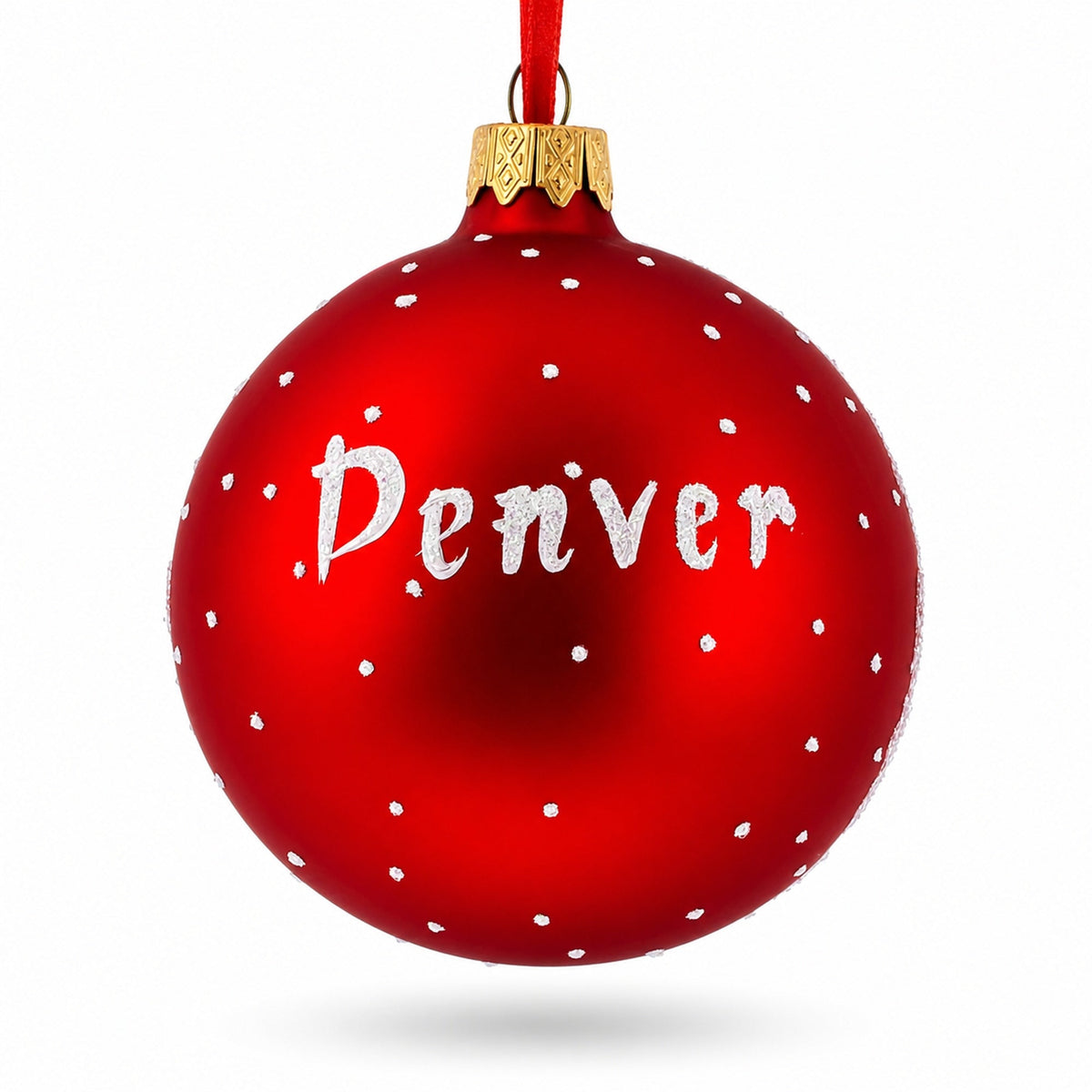 Denver, Colorado Glass Ball Christmas Ornament 3.25 Inches