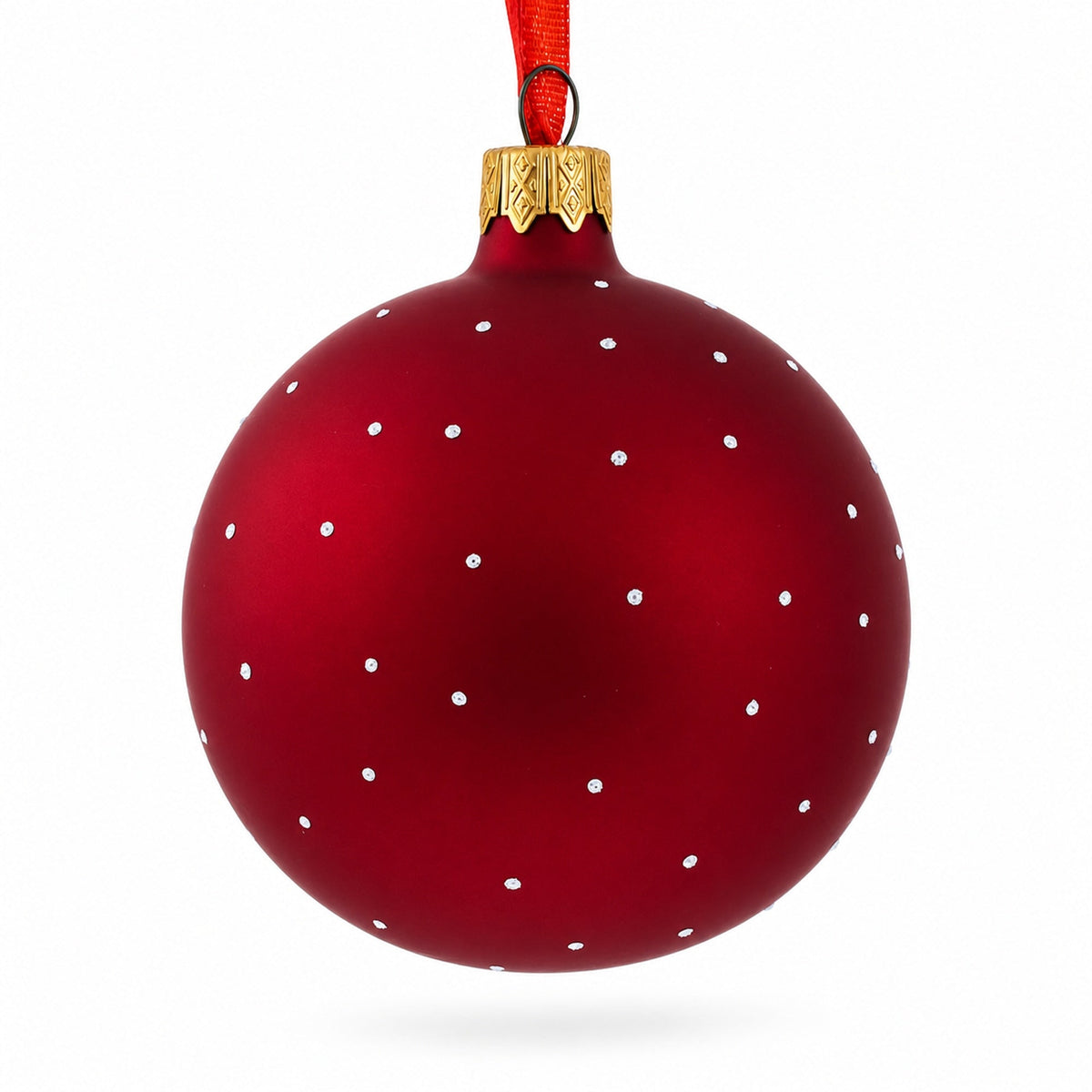 Doctor with Stethoscope Glass Ball Christmas Ornament 3.25 Inches