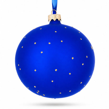 Yellow School Bus Glass Ball Christmas Ornament 4 Inches