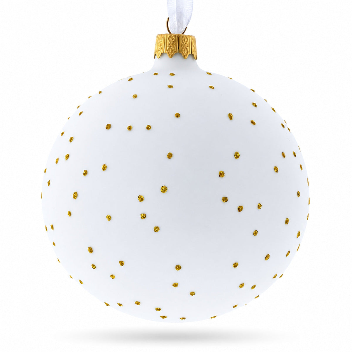 Ballet Dancers Glass Ball Christmas Ornament 4 Inches