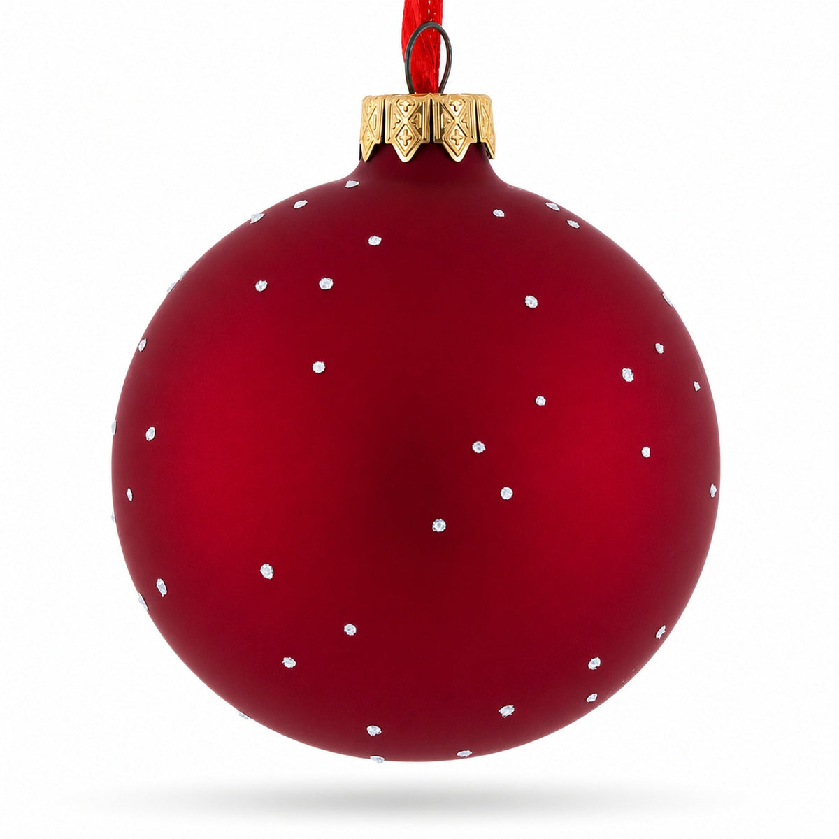Yellow School Bus Glass Christmas Ornament 3.25 Inches