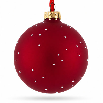 Yellow School Bus Glass Christmas Ornament 3.25 Inches