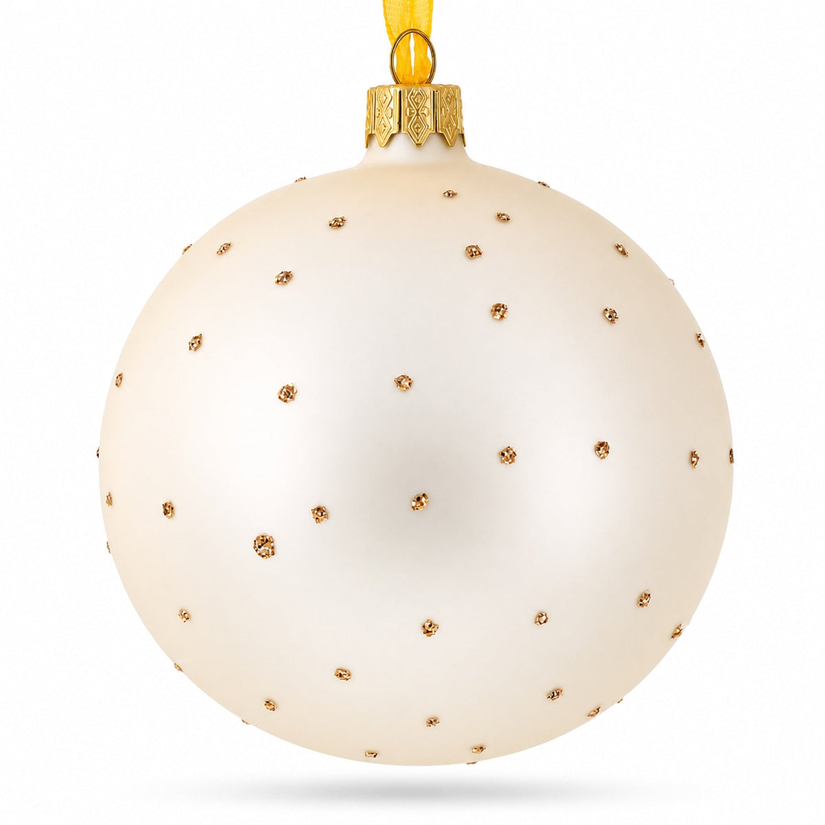 Passionate Cappuccino Lover Glass Ball Christmas Ornament 4 Inches