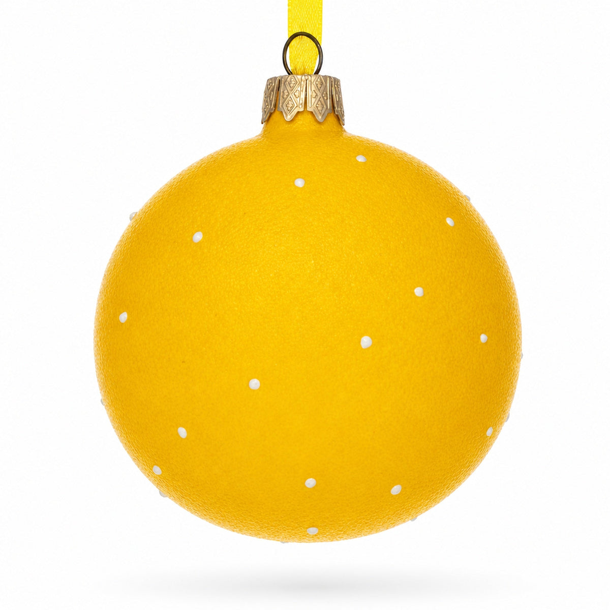 Sly Smirking Facial Expressions Glass Ball Christmas Ornament 3.25 Inches